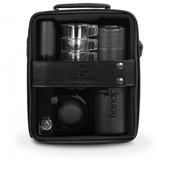 Machine expresso manuelle coffret Handpresso Pump set noir- Handpresso