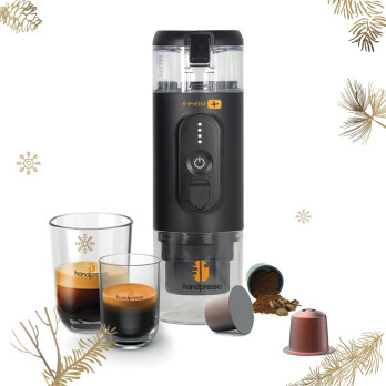 Handpresso e-presso Plus portable coffee maker with battery + 2 cups